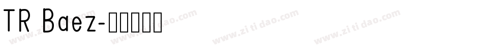 TR Baez字体转换